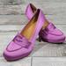 J. Crew Shoes | J. Crew Fabric Penny-Loafer Look Stiletto Heel/Pump | Color: Purple | Size: 8.5