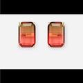 Kate Spade Jewelry | Kate Spade Geo Gem Multi Color Earrings- Reminds Me Of Watermelon Tourmaline | Color: Orange/Pink | Size: Os