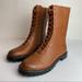 J. Crew Shoes | J.Crew Nwt Gwen Lug-Sole Leather Lace-Up Tall Shaft Rich Oak Brown Boots 8.5 | Color: Brown | Size: 8.5