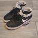 Nike Shoes | Nike Air Force 1 High '07 Black And White Leather High Top Sneakers. Size 8.5. | Color: Black/White | Size: 8.5