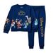 Disney Matching Sets | Disney Collection 2-Pc. Mickey And Friends Sweatshirt & Jogger Set, Size Xs (4) | Color: Blue | Size: Xs (4)