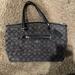 Coach Bags | Cute Coach Authentic Brand Purse With C All Over It! Dark Grey/Black. Soooo Cute | Color: Black/Gray | Size: Os