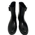 Jessica Simpson Shoes | Jessica Simpson Rain Boots Womens 8m Raila Black Rubber Pull On Ankle Top Casual | Color: Black | Size: 8