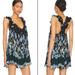 Free People Dresses | Intimately Free People X Revolve | Bali Wild Daisy Babydoll Slip Dress | Color: Black/Blue | Size: L