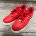 Nike Shoes | Nike - Women’s Air Force 1 Low Red Gold Swoosh Sneaker, Size 8 | Color: Red | Size: 8