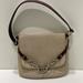 Coach Bags | Coach (# 9386) Small Slim Cream Pebbled Leather Shoulder Bag | Color: Brown/Cream | Size: 9.5” W X 8” H / 8.5” Handle Drop