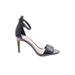 Vince Camuto Heels: Black Solid Shoes - Women's Size 6 1/2 - Open Toe