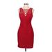 Guess Casual Dress: Red Dresses - Women's Size 6