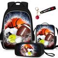 TILYTADLY School Backpack For Boys - Sports Boys Backpack For Kids Children Teens Elementary Middle School, Sports-backpack Set