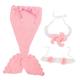 OSALADI 3pcs Kids Clothing Kids Costume Kids Clothes Newborn Outfits Infant Clothes Newborn Babies Outfits Newborn Props Newborn Costume Dress for Kids Sleep Sack Dreses To Weave Baby Pink