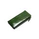 TABKER Purse Leather Clutch Women Wallet Portable Multifunction Long Wallets Lady Coin Purses Card Holder (Color : Green)