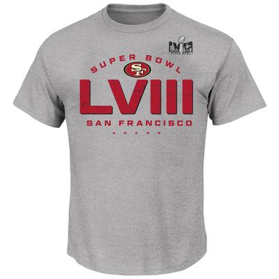 San Francisco 49ers Super Bowl LVIII T-Shirt für Herren in Groß und Groß, Grau Image