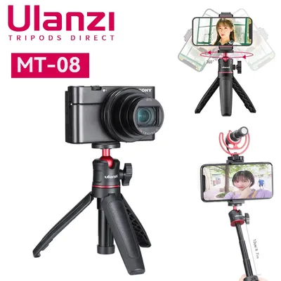 Ulanzi MT-08 Smartphone Support Mini Trépied Pour IL Sony Système Sans Miroir Caméra iPhone 15 14 13