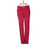 True Religion Jeans - Mid/Reg Rise Straight Leg Boyfriend: Red Bottoms - Women's Size 27 - Indigo Wash