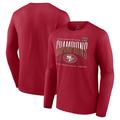 Men's Fanatics Branded Scarlet San Francisco 49ers 2023 NFC Champions Hometown Not Done Long Sleeve T-Shirt