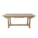 Skyline Decor Extendable Teak Dining Table Wood in White | 29 H x 94 W x 36 D in | Outdoor Dining | Wayfair SDAT-TBX-008R