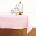 Solino Home Cotton Linen Hemstitch Tablecloth Cotton Blend in Pink/Brown | 72 W x 0.3 D in | Wayfair SHCL000TC72PK