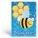 The Holiday Aisle® kids - 10 Cute Bee Thank You Note Cards & Envelopes - Thank You Notes in Green/Red | Wayfair 9196AF3207564D1EBDEDCBF0A4514354