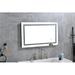 Orren Ellis LED Bathroom Mirror,3 Colors Dimmable, Wall Mounted Lighted Vanity Mirror Metal in Gray | 32 H x 24 W x 1.2 D in | Wayfair