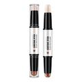 Huarll High Light Beauty Products Face Highlighters Double Head Highlight Stick Cosmetics 3D Face Make up 2 in 1 Highlighters for Highlight Clavicle Face Shaping