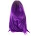 Bob Wig Womens Bob Wig Gradient Color Cosplay Synthetic Hair Wig Short Straight Wigs Bob Wig (Gradient Purple)