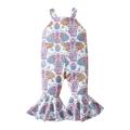 Jumpsuits for Baby Girl Toddler Girls Summer Sleeveless Jumpsuit Fashion Elephant Print Outwear for Girls Clothing White 6 Months-12 Months