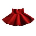 Ykohkofe Kids Big Little Girls High Waist Knitted Flared Pleated A Line Skirt Casual Solid Above Knee Skirt For Toddler Children Baby Girl Clothes Outfits Set Toddler Kid Baby Rompers Fashion design