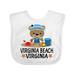 Inktastic Virginia Beach VA Vacation Bear Boys Baby Bib