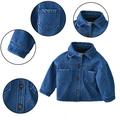 Godderr 6M-4Y Boys Winter Fleece Denim Jacket for Toddlers Kids Padded Casual Jeans Coats Baby Velvet Cowboy Outwear
