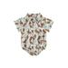 jxxiatang Infant Boys Romper Boots/Horse/Cactus Print Western Style Bodysuits