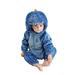 Toddler Infant Dinosaur Costume Flannel Hooded onesie Soft Animal Romper Outfits Gift