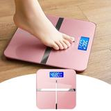 ZKCCNUK Digital Bathroom Scale Highly Accurate Body Weight Scale With Lighted LED Display Round Corner Design