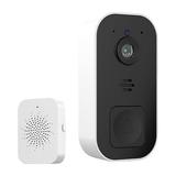 Cuoff Wireless Smart Video Doorbell WiFi Door Bell APP Video Intercom Security Monitor Camera Home Security Door Phone Home Decor Ring Doorbell