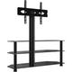 Corner tv Stand 3-Tiers for 32-70 Inch Black Vidaxl Black