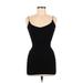 Windsor Casual Dress - Bodycon Plunge Sleeveless: Black Solid Dresses - Women's Size Medium