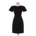 J.Crew Casual Dress - Bodycon: Black Solid Dresses - Women's Size 0 Petite