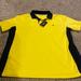 Polo By Ralph Lauren Shirts | New Ralph Lauren Performance Polo Shirt Yellow With Navy Trim & Player Wicking | Color: Blue/Yellow | Size: L