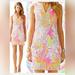 Lilly Pulitzer Dresses | Lilly Pulitzer Janice Shift Dress Scuba To Cuba Size 10 #97405 | Color: Orange/Pink | Size: 10