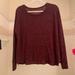 American Eagle Outfitters Tops | American Eagle Soft And Sexy Burgundy Top Size M | Color: Red | Size: M