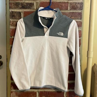 The North Face Shirts & Tops | Kids Fleece From The North Face In Good Used Condition. | Color: Gray/White | Size: Mg