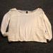 American Eagle Outfitters Tops | American Eagle Brand Size Medium Cream Lace Crochet Long Sleeve Top Shirt Nwot | Color: Cream | Size: M