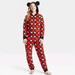 Disney Intimates & Sleepwear | Disney 100 Mickey Union Suit Onesie Nwt | Color: Black/Red | Size: Xl