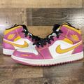 Nike Shoes | Jordan 1 Mid Dia De Muertos Size 10.5 Mens Nike Air Yellow Purple 2020 Dc0350-10 | Color: Purple/Yellow | Size: 10.5