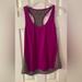 Athleta Tops | Athleta Purple Gray Chi Active Athletic Tank Top Size Medium | Color: Gray/Purple/Tan | Size: M