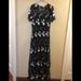 Lularoe Dresses | Lularoe Deanne Ii Sheer Mesh Floral Embroidered Maxi Dress Bh | Color: Black/White | Size: 3xl