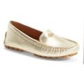 Coach Shoes | Coach Amber Metallic Gold Driving Moccasin Shoe Size 7.5 | Color: Gold | Size: 7.5