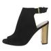 Kate Spade Shoes | Kate Spade New York Suede Mules Heels Shoes 10 | Color: Black/Gold | Size: 10