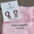 Kate Spade Jewelry | Kate Spade Yours Truly Pave Heart Drop Earrings | Color: Gold | Size: Os