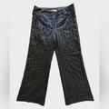 Anthropologie Pants & Jumpsuits | Anthropologie Leifsdottir Navy Stripe Wide Leg Pants | Color: Blue | Size: 10