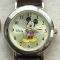 Disney Accessories | - Disney Mickey Mouse Stainless Steel Watch Gold Dia | Color: Black/Silver | Size: Band 7.25"